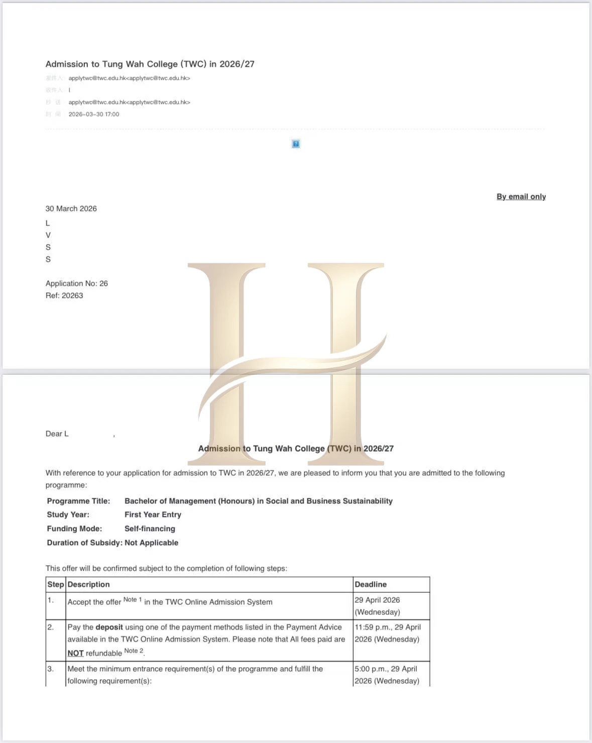 东华学院录取案例：社会与商业可持续发展